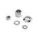 Front Axle Spacer Kit Smooth Style Chrome - V-Twin 2390-5 - Twin Cam Softail 2007+