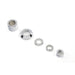 Front Axle Spacer Kit Smooth Style Chrome - V-Twin 2390-5 - Twin Cam Softail 2007+