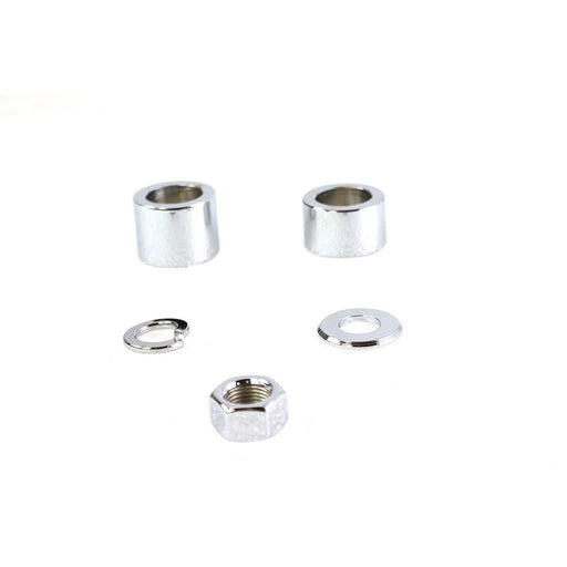 Front Axle Spacer Kit Smooth Style Chrome - V-Twin 2391-7 - OEM 41597-07 - Twin Cam Softail 2007-2017