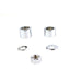 Front Axle Spacer Kit Smooth Style Chrome - V-Twin 2391-7 - OEM 41597-07 - Twin Cam Softail 2007-2017