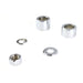 Front Axle Spacer Kit Smooth Style Chrome - V-Twin 2391-7 - OEM 41597-07 - Twin Cam Softail 2007-2017