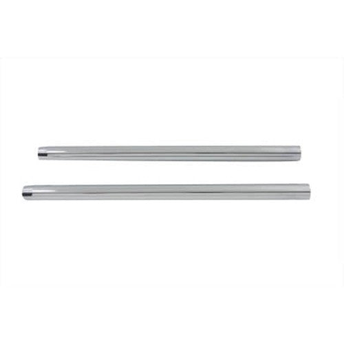 Hard Chrome 33.4mm Fork Tube Set 22-3/4 Total Length - V-Twin 24-0012 - OEM 45953-71 - Sportster 1954-1972