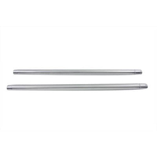 Hard Chrome 35mm Fork Tube Set 23-1/2 Total Length - V-Twin 24-0015 - Ironhead 1973-1974