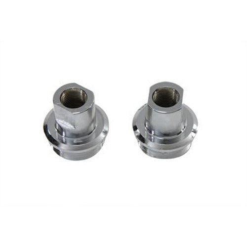 Chrome Inner Fork Tube Plug Set - V-Twin 24-0144 - OEM 45776-49