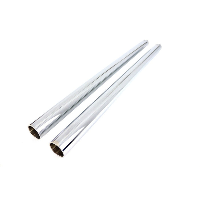 Hard Chrome 49mm Fork Tube Set 6 Over Stock - V-Twin 24-1436 - Twin Cam Dyna 2006-2017