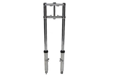 V-Twin Manufacturing Fork Assembly with Polished Sliders 4 Over Stock