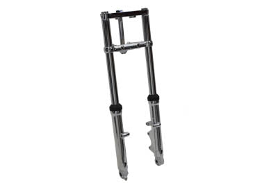 V-Twin Manufacturing Fork Assembly with Chrome Sliders 4 Over Stock - additional view 2