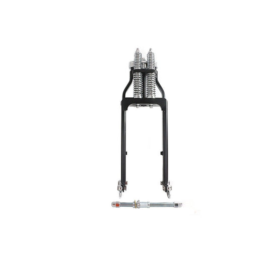 Ultima Spring Fork Assembly Black with Chrome Springs -4",Y - Ultima 117-80 - Big Twin 0+