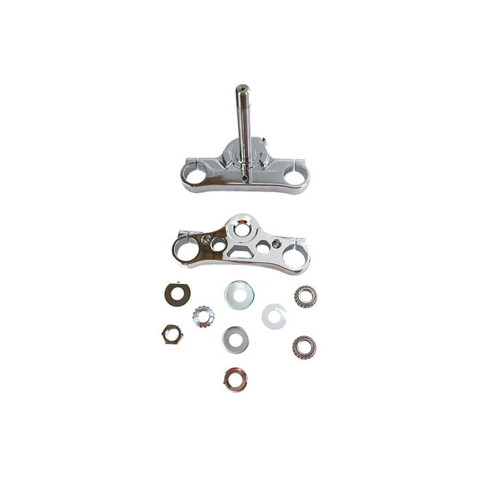 FXD 49mm Triple Tree Set Chrome - V-Twin 24-1821 - Twin Cam Dyna 2008-2017