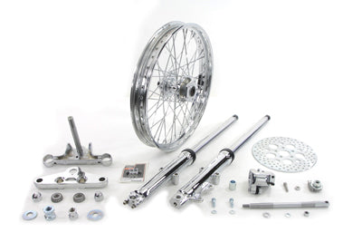 V-Twin Manufacturing 41mm Fork Assembly with Chrome Sliders 21 Wheel