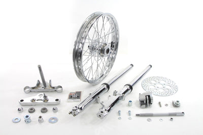 V-Twin Manufacturing 41mm Fork Assembly with Chrome Sliders 21 Wheel - additional view 2