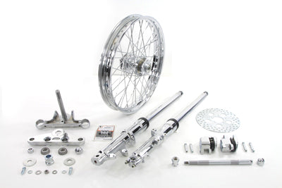 V-Twin Manufacturing 41mm Fork Assembly with Chrome Sliders 21 Wheel - additional view 2