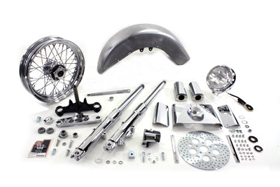 V-Twin Manufacturing 41mm Fork Assembly with Chrome Sliders 16 Wheel - additional view 2