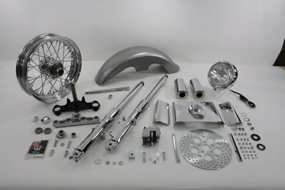 V-Twin Manufacturing 41mm Fork Assembly with Chrome Sliders 16 Wheel - additional view 2