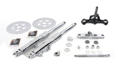 V-Twin Manufacturing Fork Assembly with Chrome Sliders - additional view 2