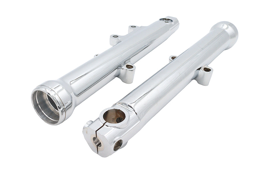 V-Twin Manufacturing Factory Sample 39mm Fork Sliders Chrome - additional view 3