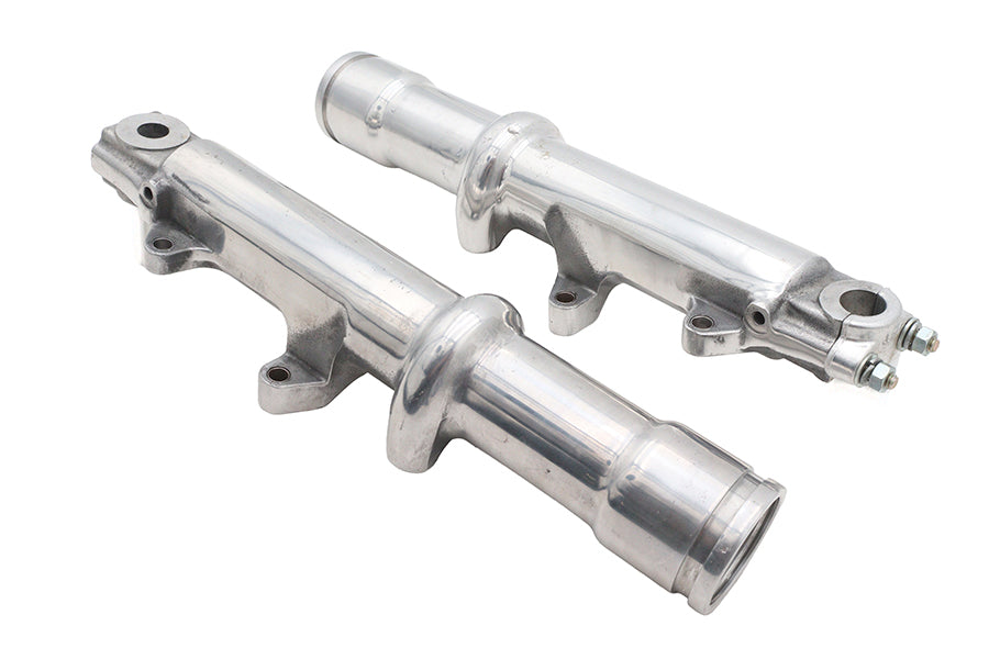V-Twin Manufacturing Factory Sample Lower Fork Slider Set Dual Disc Polished - additional view 3