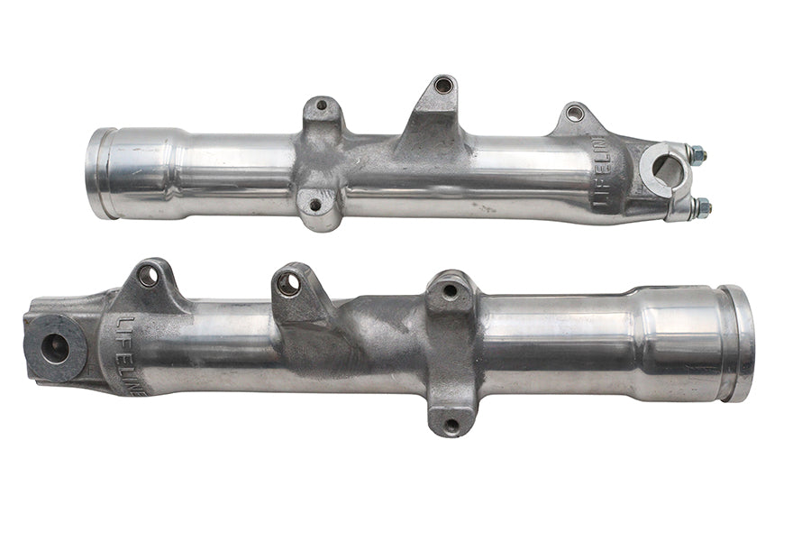 V-Twin Manufacturing Factory Sample Lower Fork Slider Set Dual Disc Polished - additional view 4