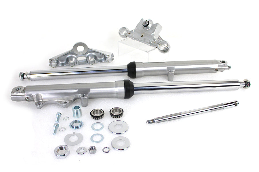 V-Twin Manufacturing 41mm Fork Assembly with Polished Sliders