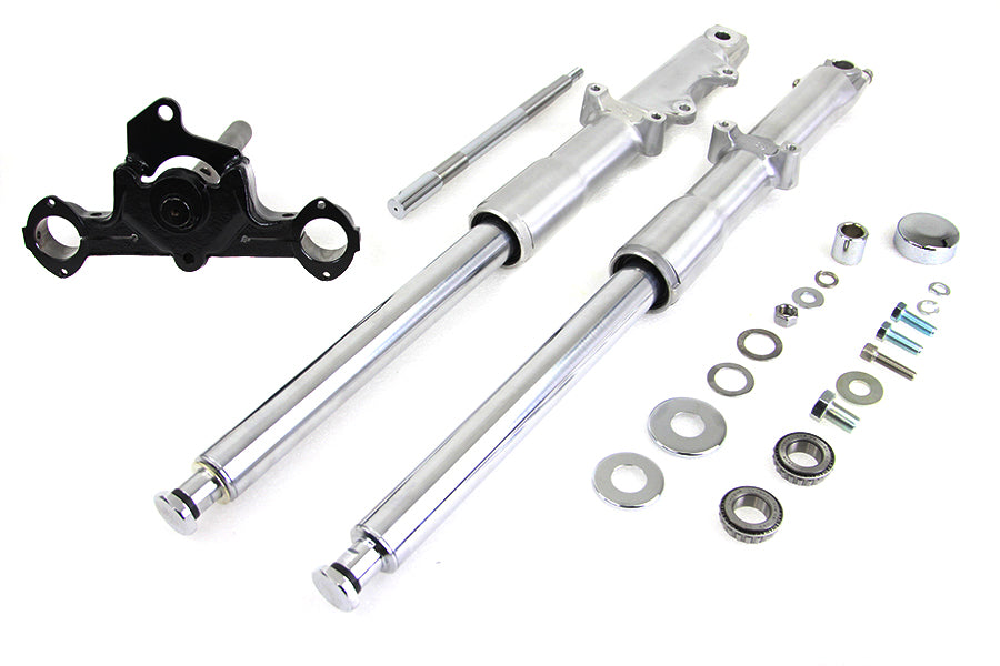 V-Twin Manufacturing 41mm Fork Assembly with Polished Sliders - additional view 2