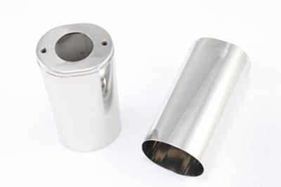 V-Twin Manufacturing Fork Slider Cover Set Stainless Steel
