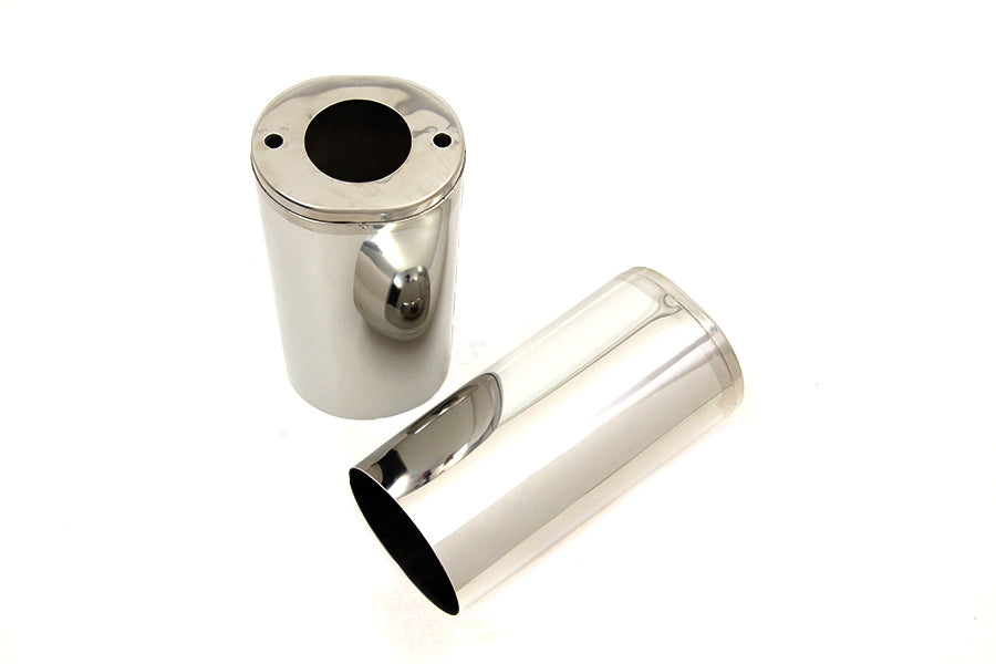 V-Twin Manufacturing Fork Slider Cover Set Stainless Steel - additional view 4