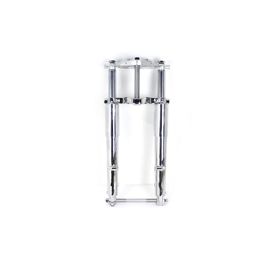Fork Assembly with Chrome Sliders - V-Twin 24-9999 - Evolution Touring 1984+