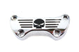MCM Skull Riser Top Clamp Chrome with Long Skirt