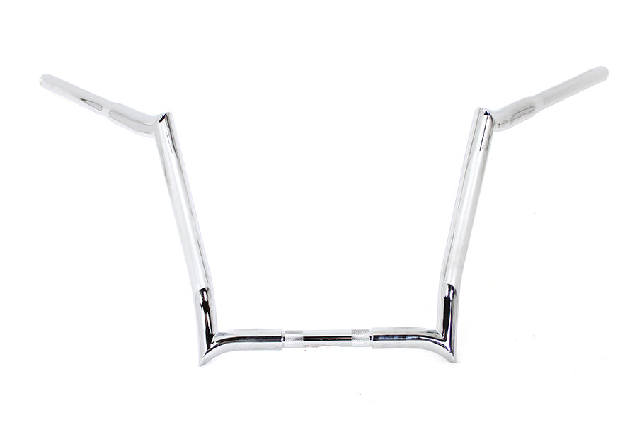 MCM 14 Z-Bar Handlebar without Indents Chrome