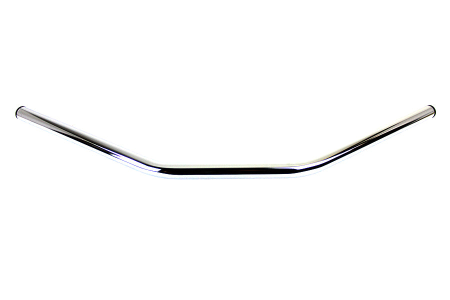 MCM Flat 1 Drag Handlebar with Indents Chrome
