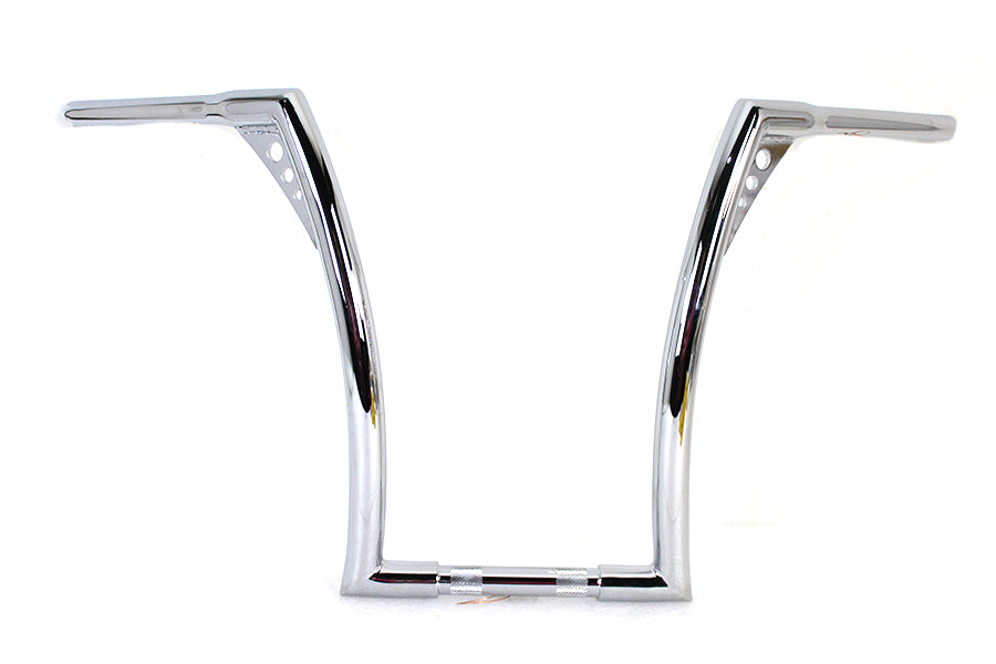 MCM 17 Chrome Z-Bar Handlebar with Indents