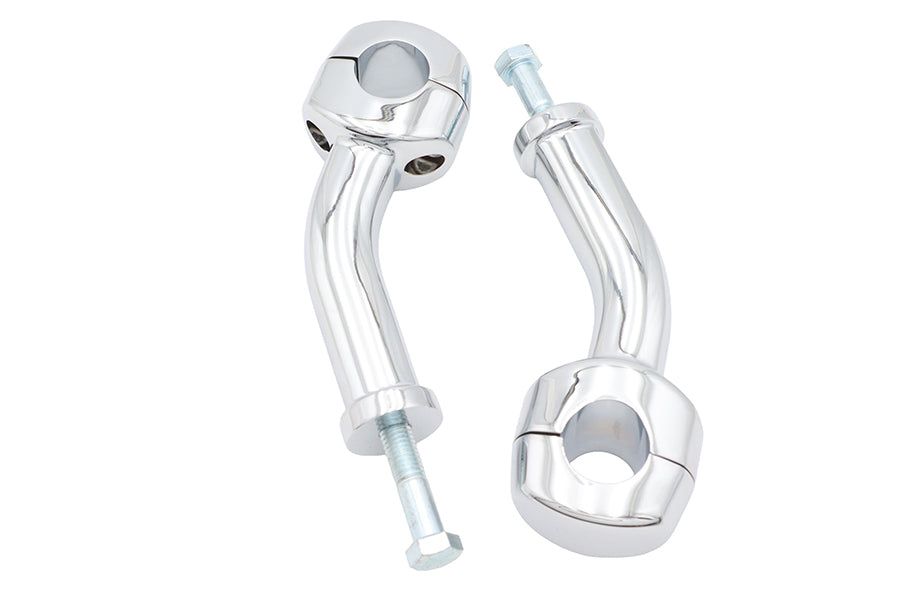 V-Twin Manufacturing 6 Curved Riser Kit Chrome
