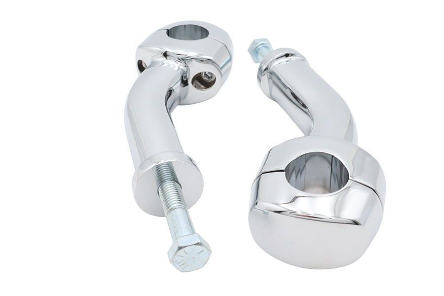 V-Twin Manufacturing 6 Curved Riser Kit Chrome - additional view 2