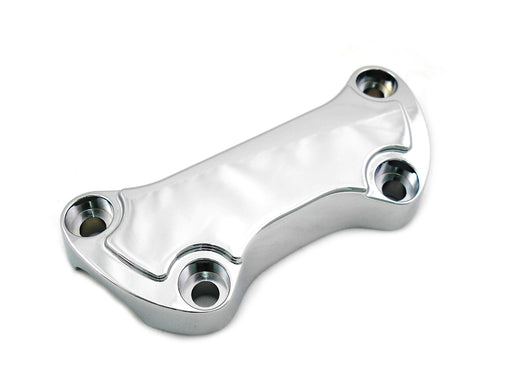 MCM Chrome Smooth Handlebar Clamp Cover