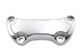 MCM Chrome Smooth Handlebar Clamp Cover with Skirt