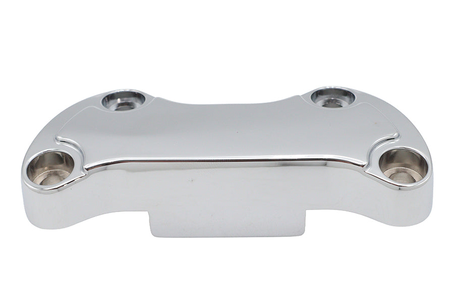 MCM Chrome Smooth Handlebar Clamp Cover with Skirt - additional view 2