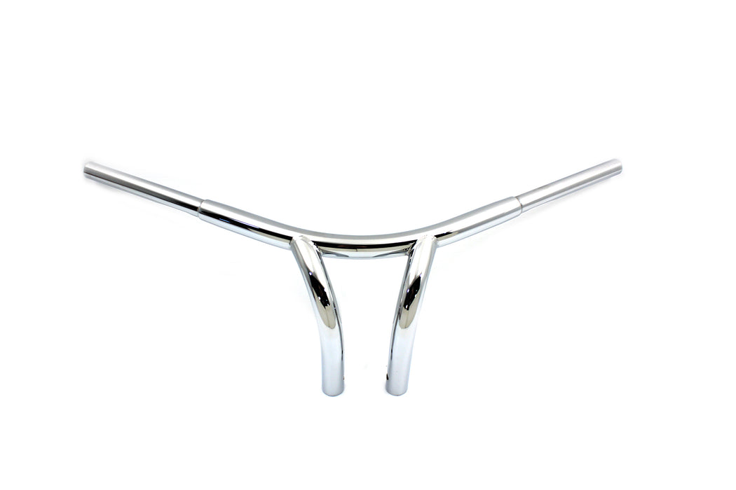 MCM 8-1/2 Curved Riser Bar Handlebar with Indents