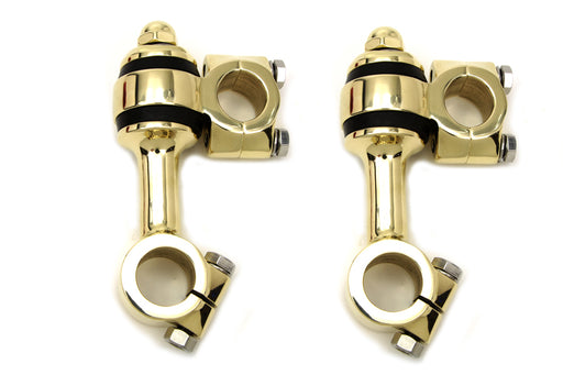 MCM Polished Brass Flanders Riser Set - additional view 2
