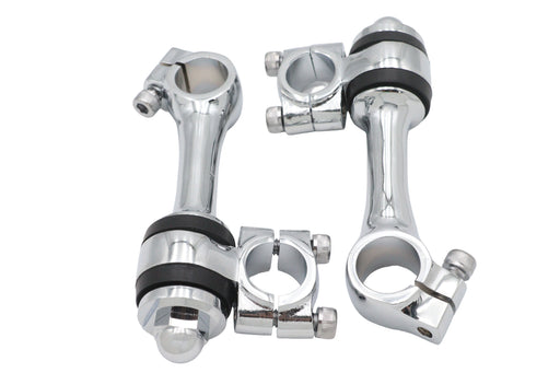MCM Replica 4-1/4 Flanders Chrome Riser Set