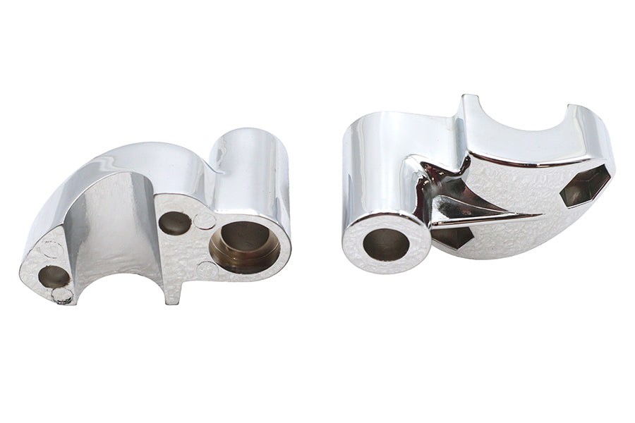 MCM Offset Riser Stem Set Chrome