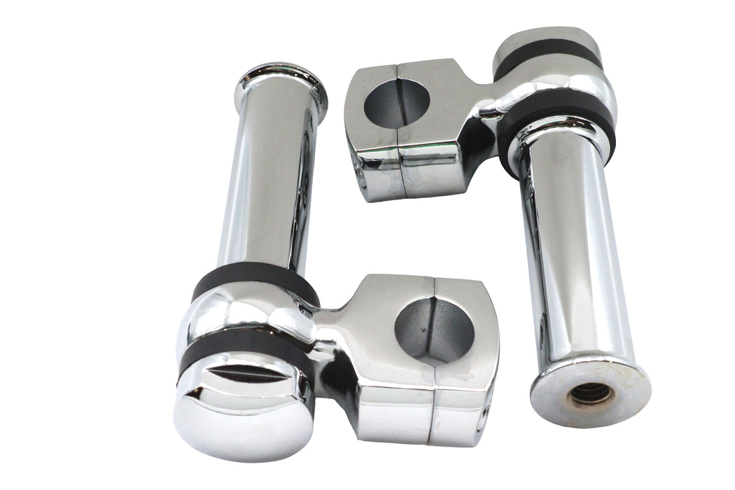 MCM 4-1/4 Offset Dog Bone Riser Set Chrome