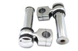 MCM 4-1/4 Offset Dog Bone Riser Set Chrome