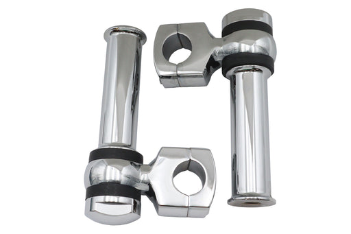 MCM 4-1/4 Offset Dog Bone Riser Set Chrome - additional view 2