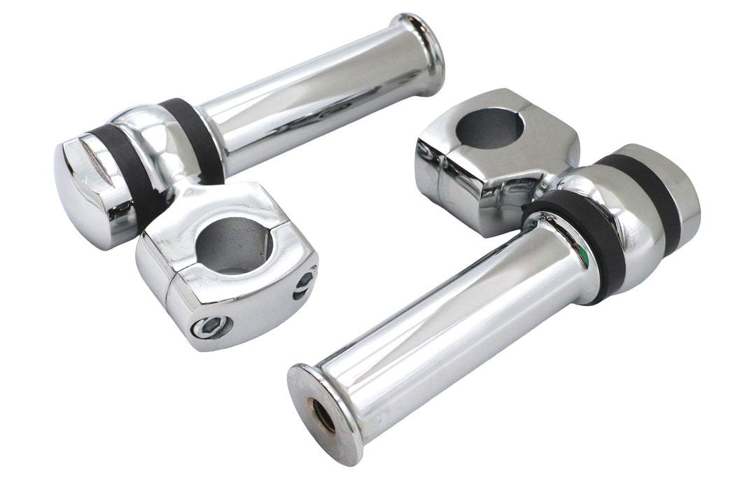 MCM 4-1/4 Offset Dog Bone Riser Set Chrome - additional view 3