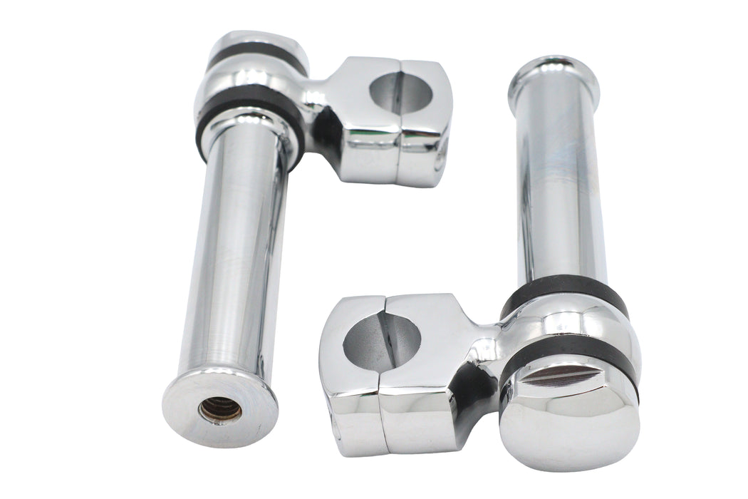 MCM 5-1/4 Offset Dog Bone Riser Set Chrome