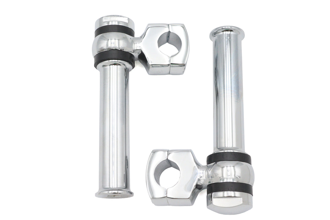 MCM 5-1/4 Offset Dog Bone Riser Set Chrome - additional view 2