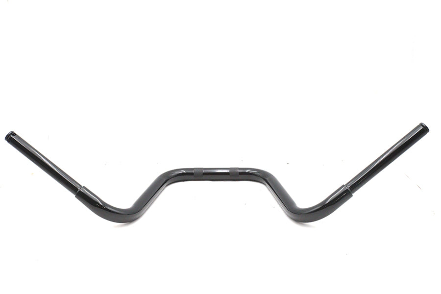 V-Twin Manufacturing 12 Mini Ape Hanger Handlebar with Indents Black - additional view 3