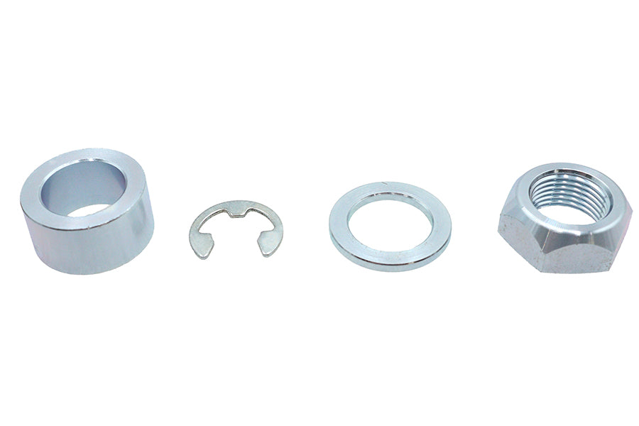 MCM Rear Axle Spacer Kit Smooth Style Bright Zinc