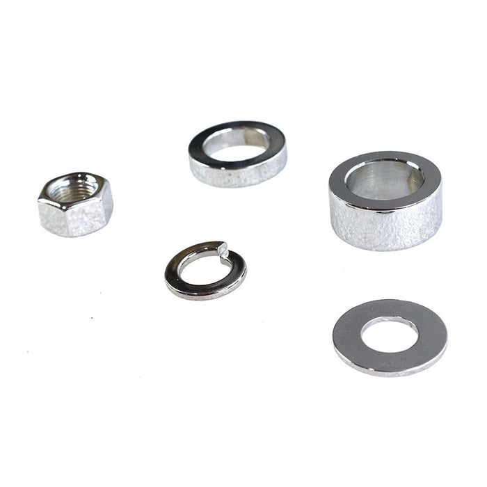 Chrome Front Axle Spacer Kit - V-Twin 2509-6 - OEM 43358-08 - Sportster 2008+