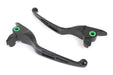 V-Twin Manufacturing M8 Matte Black 3-Slot Hand Lever Set